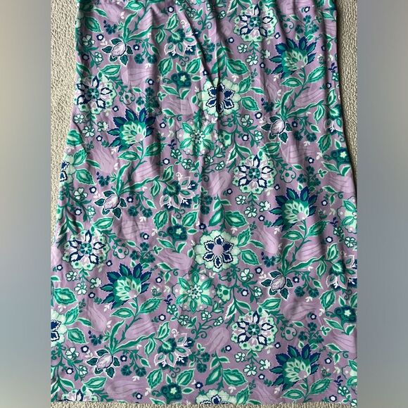 TALBOTS EFFORTLESS JERSEY SHIFT DRESS LARGE FLORAL WOMENS - Picture 6 of 8